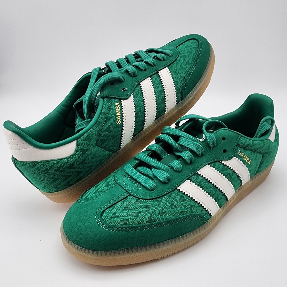 Adidas Samba OG W Womens Size 9 Green White Gum Sole IH3976 NWB